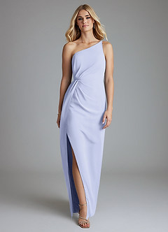 Azazie Sianni Suknie dla druhen Osłona Jedno ramię Szyfon Do ziemi Sukienka image5