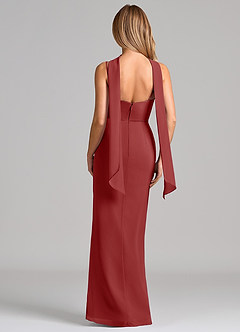 Azazie Calandra Suknie dla druhen Osłona Pofałdowany Szyfon Do ziemi Sukienka image2