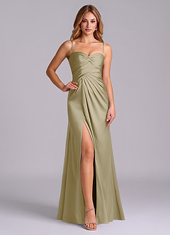 Azazie Sabrine Final Sale Black A-Line Sweetheart Neckline Stretch Satin Dress image5