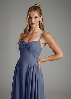 Azazie Evan Bridesmaid Dresses Stormy A-Line Strapless Chiffon Dress image6