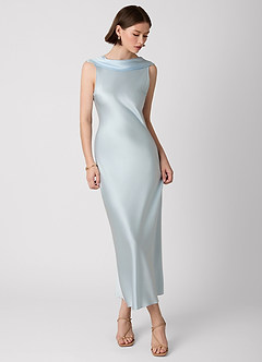 Maxi jurk Alexisrose Hemelsblauw image4