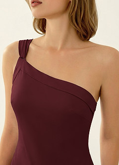 Persephone Wein Satin-Abendkleid image6