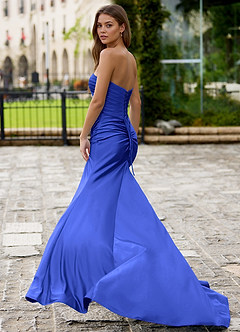 Glitz Królewski Niebieski Suknia balowa syrena image4