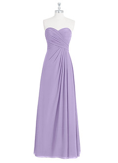Azazie Arabella Allure Bridesmaid Dresses Lilac A-Line Sweetheart Neckline Chiffon Convertible Dress image10