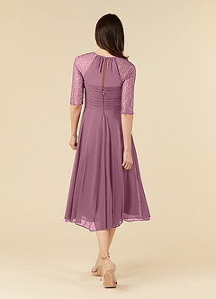 Azazie Gracelyn Klänningar till brudens mor Klänning A-Line i Spets Vintage Mauve image2
