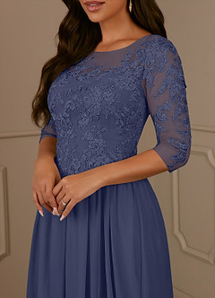 Azazie Harriet Mother of the Bride Dresses Stormy A-Line Scoop lace Mesh Dress image5