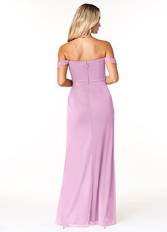 Azazie Tessa Brautjungfernkleider Wandelbar Etui Schulterfreier Schatz Gittergewebe Kleid Bonbonrosa image6