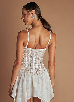 Ariana Vanilla Mini Dress & Veil image10