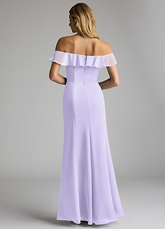 Azazie Sophie Bridesmaid Dresses Lilac A-Line Off the Shoulder Chiffon Convertible Dress image7