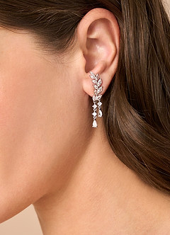 front Laurel Leaf Drop Earrings