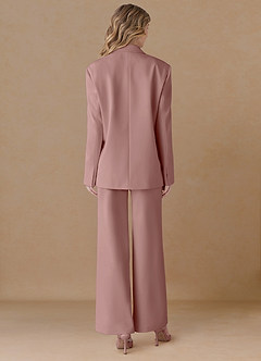 front Amelia Altrosa Raffiniertes Webmuster, Performance Oversized Blazer