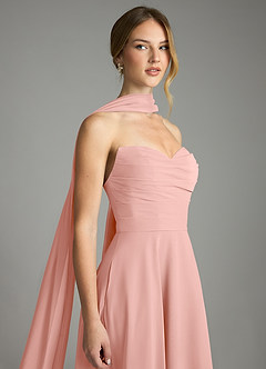 Azazie Ayla Abiti da Damigella Abito A-Line in Chiffon Scollo a Cuore Rosetta image8