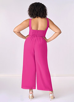 Barbie ♥ Azazie Bridesmaid Dresses Barbie Pink Chiffon Jumpsuit image7
