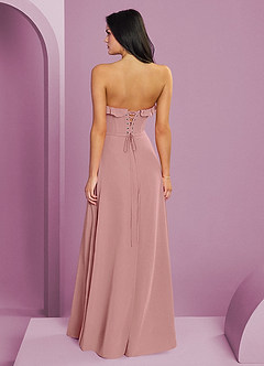 Barbie ♥ Azazie Bridesmaid Dresses Dusty Rose A-Line Sweetheart Neckline Chiffon Dress image2