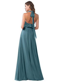 Azazie Landry Bridesmaid Dresses Bermuda A-Line Pleated Mesh Dress image2