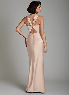 Azazie Zaria Bridesmaid Dresses English Rose Mermaid Sweetheart Neckline Stretch Satin Dress image2