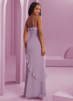 Barbie ♥ Azazie Bridesmaid Dresses Wisteria Sheath Chiffon Dress image2