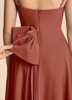 Azazie Bear Junior Klä av A-Line i Chiffong Plisserad image8