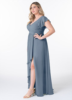 Azazie Omari Bridesmaid Dresses Twilight A-Line Chiffon Dress image9