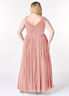 Azazie Raychelle Bridesmaid Dresses Rosette A-Line V-Neck Chiffon Dress image8