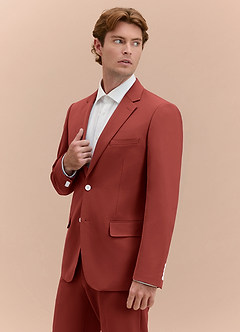 front James Terrakotta Anzugjacke