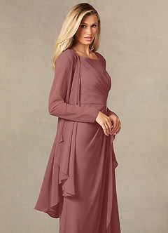 front Azazie Bijpassende Kleur Devereaux Chiffon Wrap