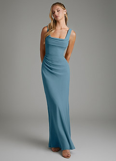 Azazie Asa Bridesmaid Dresses Bermuda Sheath Corset Chiffon Dress image6