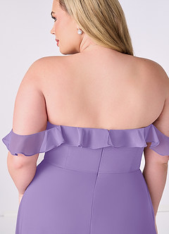 Barbie ♥ Azazie Final Sale Tahiti A-Line Off the Shoulder Chiffon Convertible Dress image11