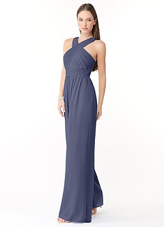Azazie Berdie Jurken voor bruidsmeisjes Jumpsuit van Chiffon Houder Stormachtig image3