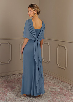 Azazie Dion Mother of the Bride Dresses Twilight Sheath Scoop Stretch Crepe Dress image5
