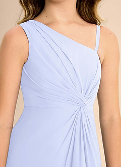 Azazie Brooke Junior Jurk van Chiffon met A-Lijn Zijsplit Lavendel image7