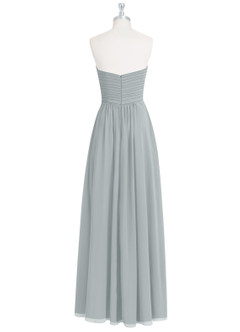 Azazie Yazmin Bridesmaid Dresses Dolphin Grey A-Line Sweetheart Neckline Chiffon Convertible Dress image9
