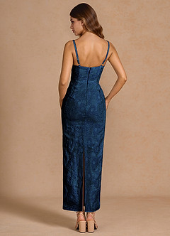 Vestido Azul Marino Oscuro Largo Odette image5