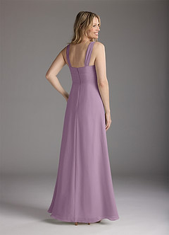 Azazie Weisz Mother of the Bride Dresses Wisteria A-Line Square Neckline Pleated Chiffon Dress image5