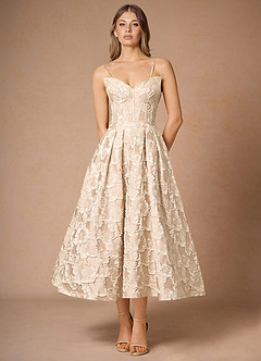 Robe Mi-Longue Fard à Joues Vintage Silvana image2