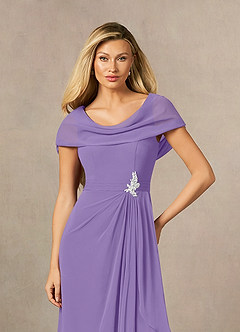 Azazie Mary Abiti per la Madre della Sposa Abito A-Line in Chiffon Spacco Laterale Tahiti image5
