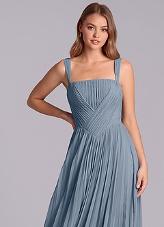 Azazie Mina Bridesmaid Dresses Twilight A-Line Pleated Chiffon Dress image2