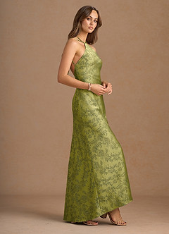 Kleid Floriane Moosgrün Marineblau image6