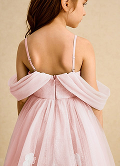 Azazie May Flower Girl Klänningar Klänning Balklänning i Tyll Plisserad image8