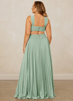 Christian Siriano Bridal for Azazie 1009 Bridesmaid Dresses Agave A-Line Pleated Chiffon Dress image15