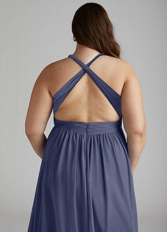 Azazie Ashia Final Sale Stormy A-Line Pleated Chiffon Dress image12