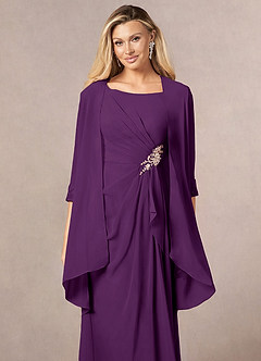 front Azazie Maura Chiffon Wrap