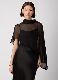 Crystle Black 100% Washable Silk Maxi Dress image3