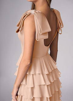 Daina Blush Pink Tiered Gown image3