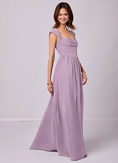 Barbie ♥ Azazie Bridesmaid Dresses Wisteria A-Line Corset Chiffon Dress image3