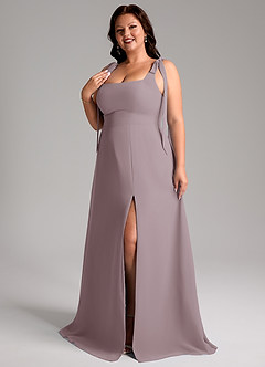 Azazie Debra Bridesmaid Dresses Dusk A-Line with Pockets Chiffon Convertible Dress image11