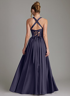 Azazie Francis Bridesmaid Dresses Stormy A-Line Corset Stretch Satin Dress image2