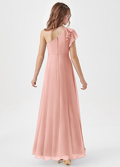 Azazie Arabella Junior Rosette A-Line Ruched Chiffon Dress image6