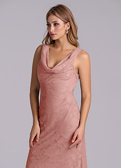 Azazie Rylina Final Sale Rosette Mermaid Floral Burnout Dress image6