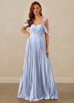 Christian Siriano Bridal for Azazie 1013 Bridesmaid Dresses Ice A-Line Off the Shoulder Chiffon Dress image8